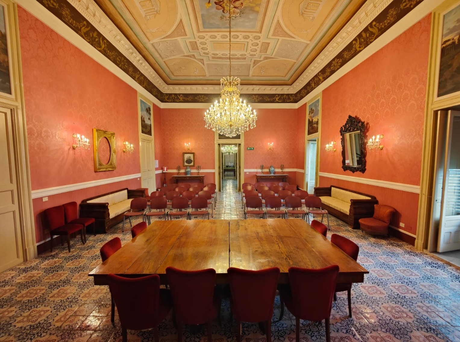 Installazione di una mostra.